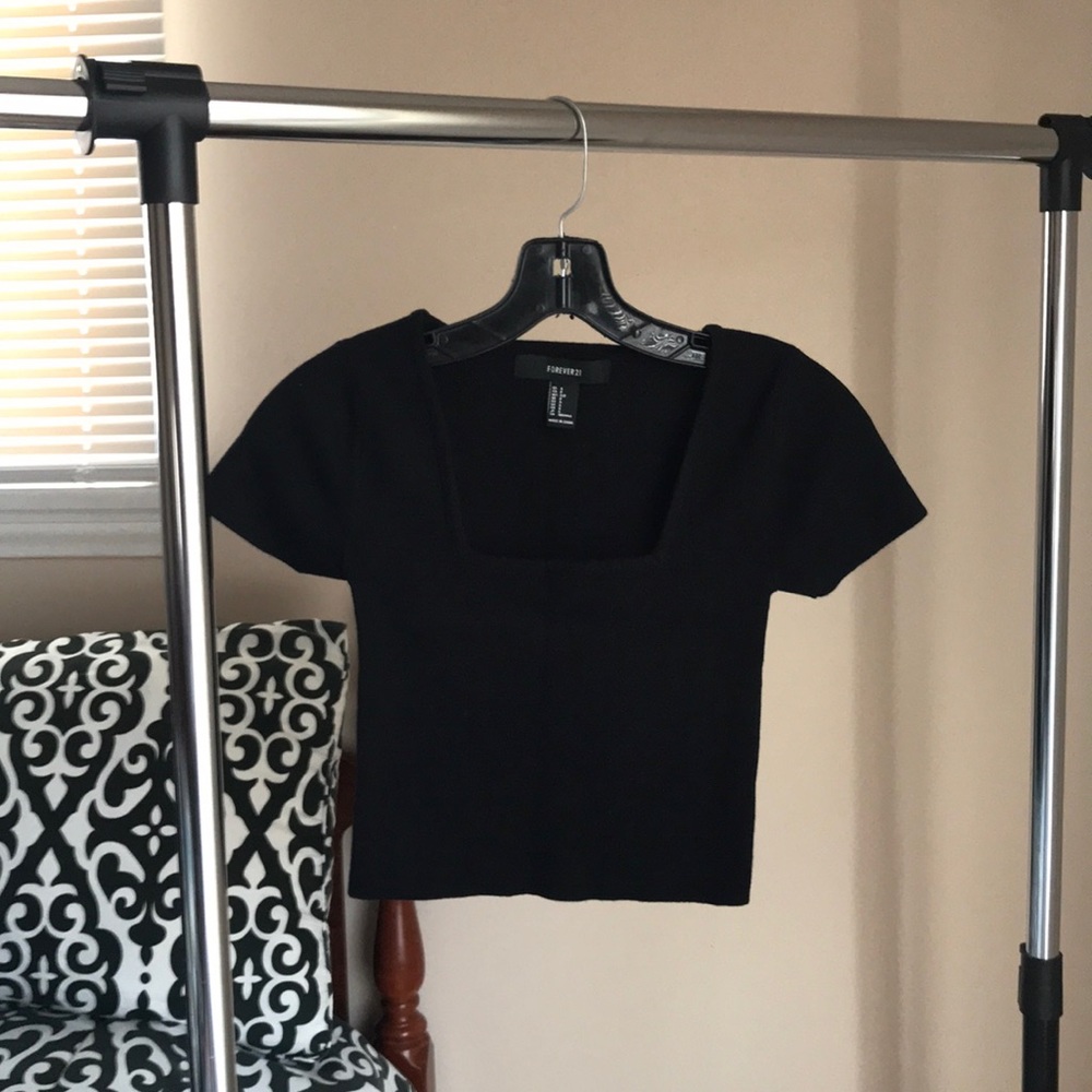 Forever 21 Black Crop Top